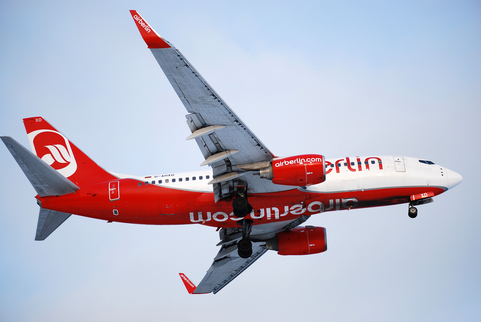 Air Berlin im Anflug auf Köln-Bonn