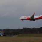 Air Berlin im Endanflug auf HAM