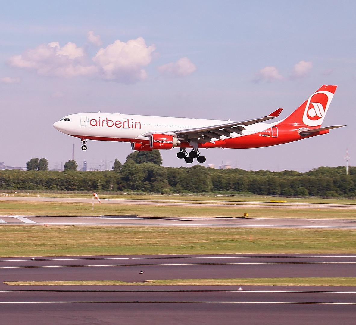 Air Berlin kurz vorm Aufsetzen