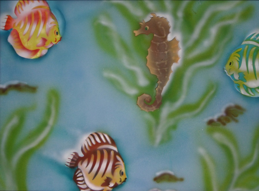 air brush aqurium!