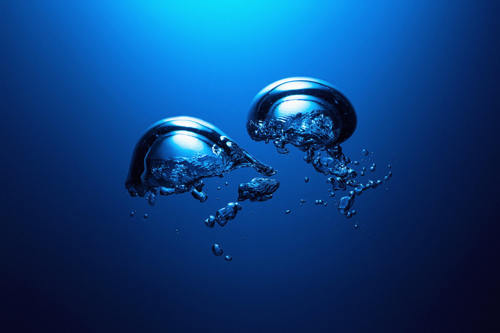 Air bubbels underwater