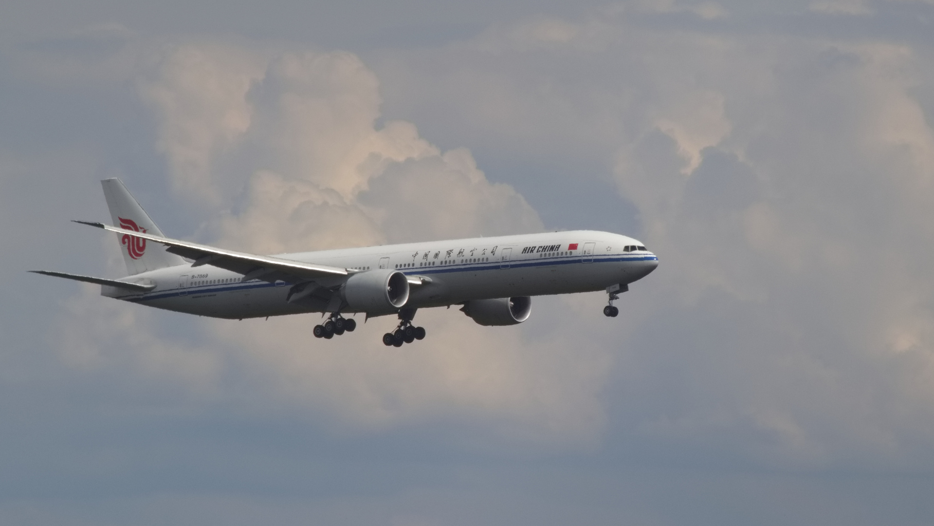 Air China beim Landeanflug