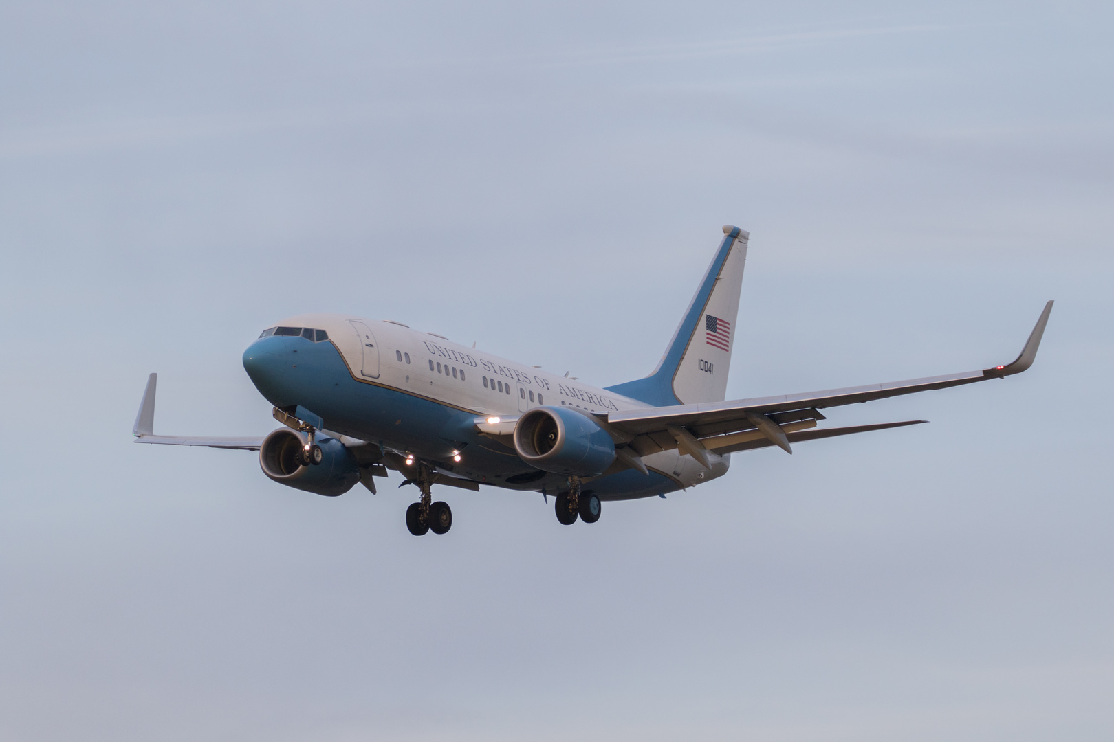 AIR FORCE 10041  Zürich Kloten 25.1.2018 (WEF) D.TRUMP