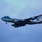 Air Force One im Anflug nach Zürich-Kloten