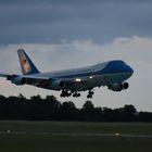 Air Force One landet in Dresden / Klotzsche