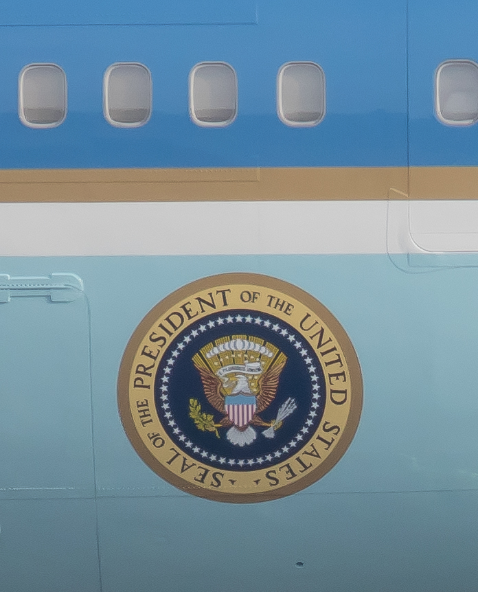 AIR FORCE ONE Zürich Kloten 25.1.2018 (WEF) D.TRUMP