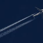 Air France 777-300 auf dem Weg nach Paris.