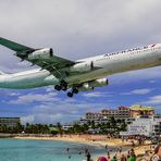 Air France low approach SXM