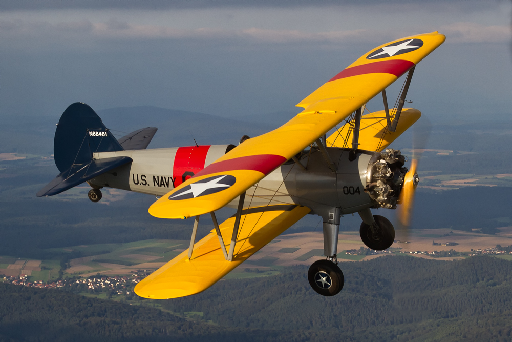 Air-to-Air Boeing Stearman PT17