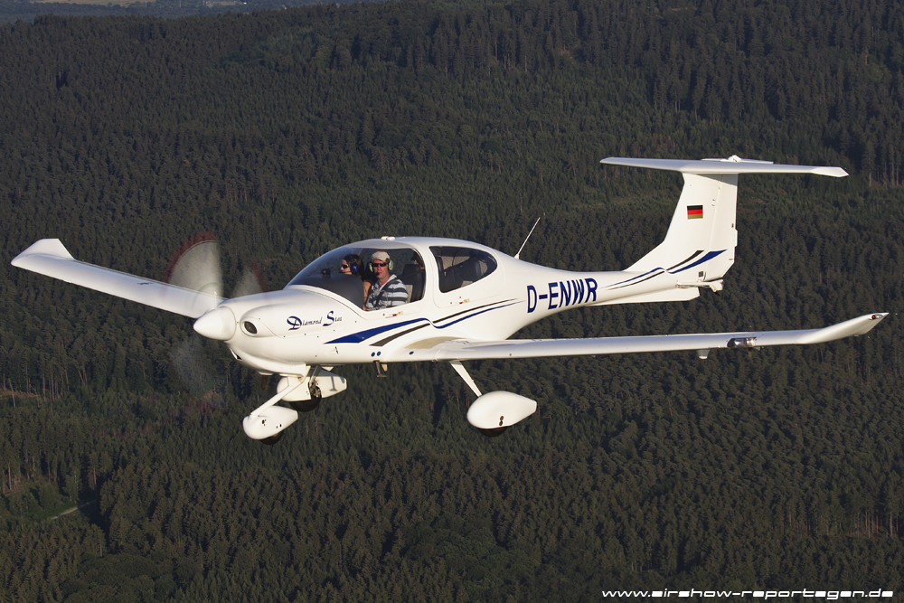 Air-to-Air mit einer DA40 "Diamond Star"