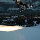 Air to Fakie im letzten Sonnenlicht