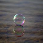 Air trapped in a bubble
