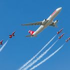 AIR14 - PATROUILLE SWISS eskortiert Airbus 320