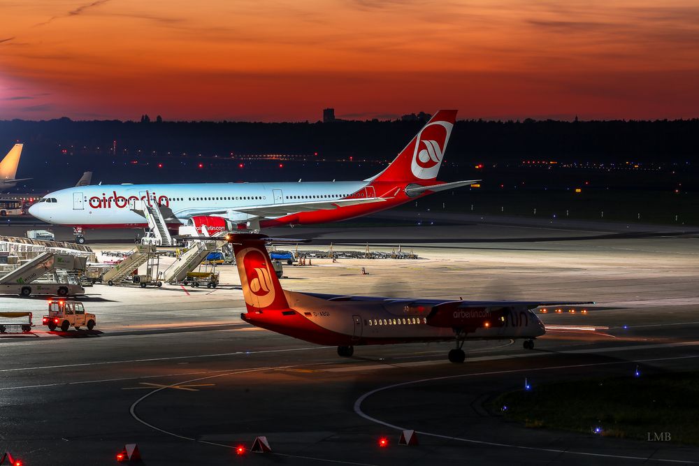 airberlin-er Abendstimmung