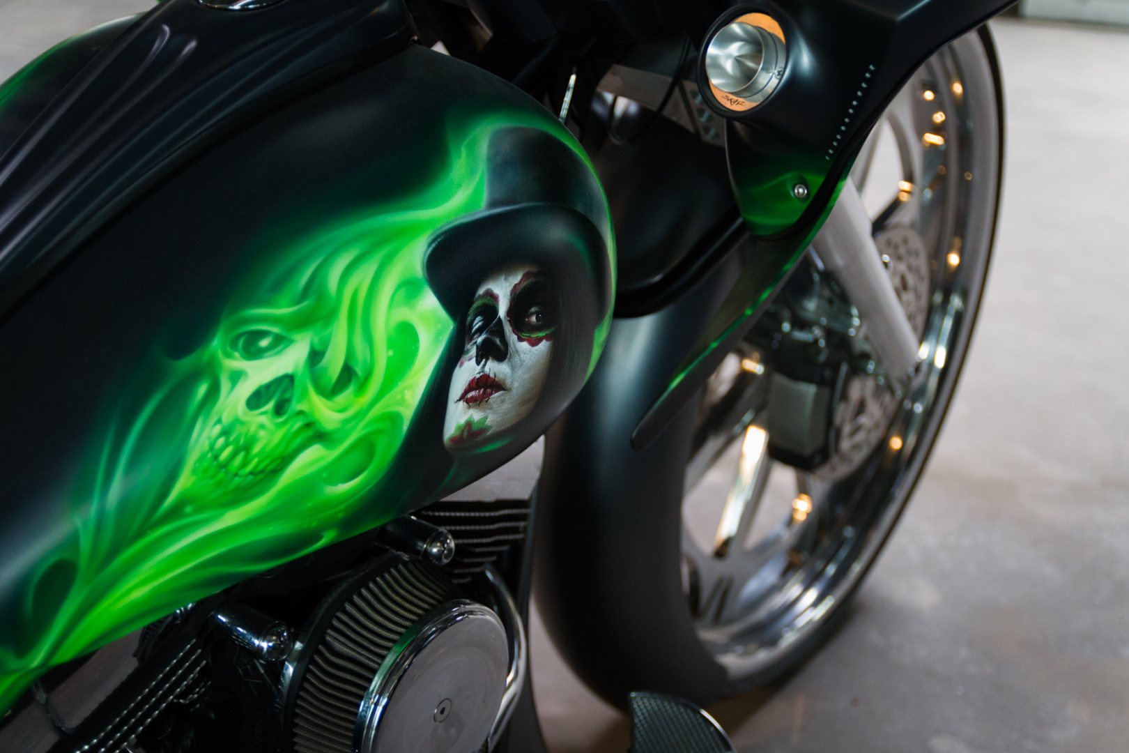 Airbrush am Bike