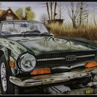 Airbrush: "Englische Geschichte" Triumph TR6