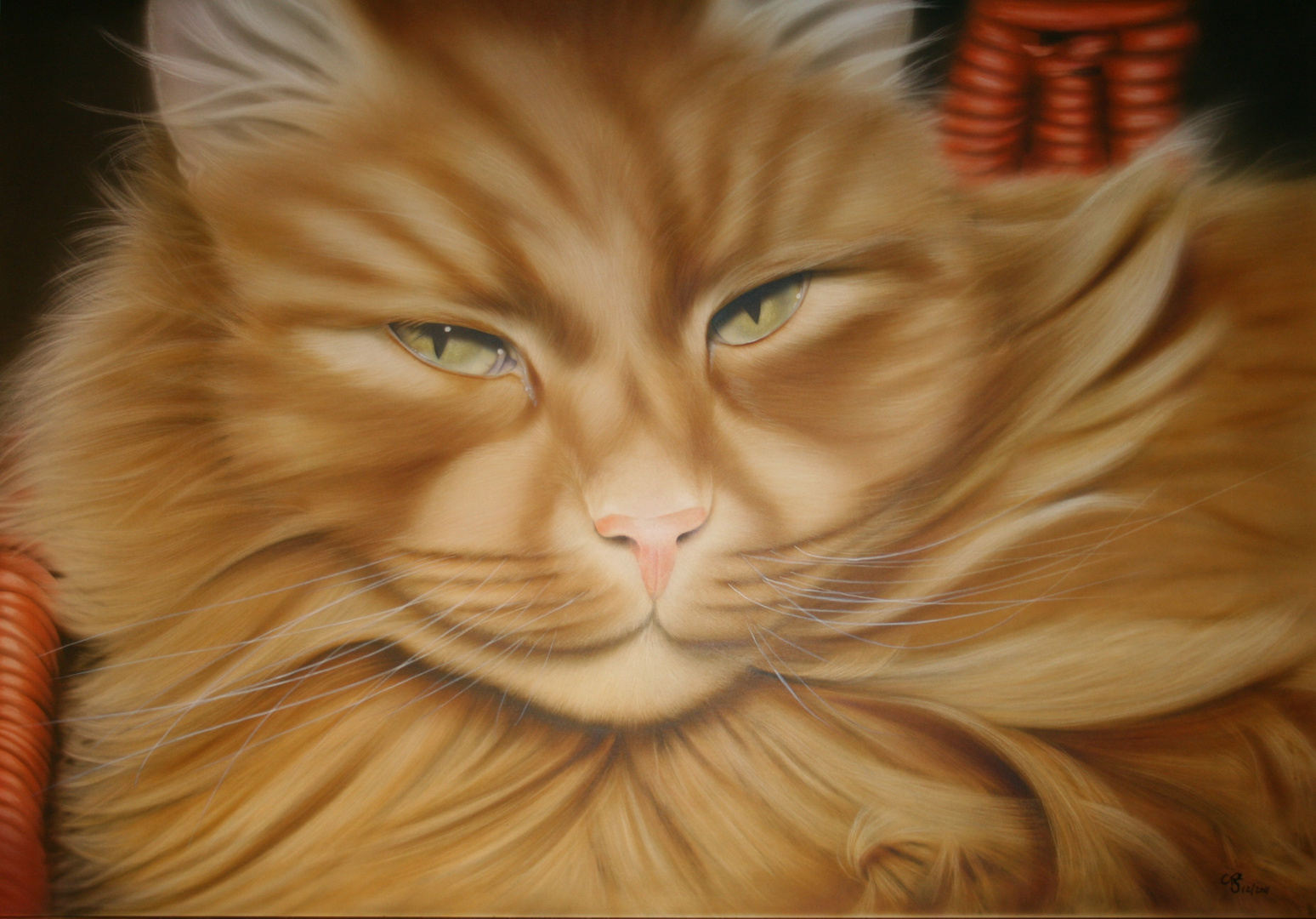 Airbrush: Kater "Tizian"