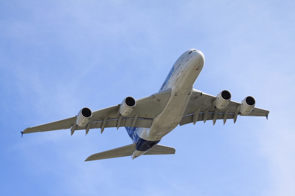 Airbus A 380 in Finkenwerder