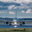 Airbus A319 von Alitalia am Airport Frankfurt