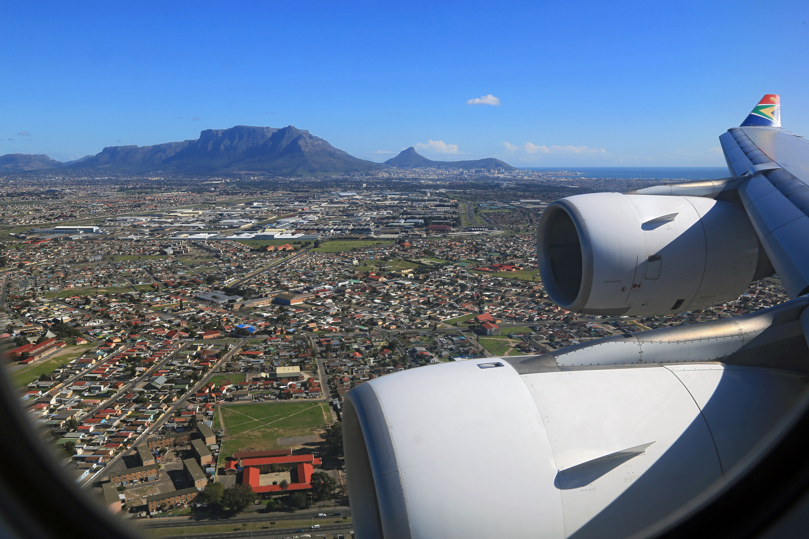 Airbus A340-600 Landing in Cape Town