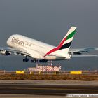 Airbus A380-800 Emirates Take Off