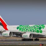 Airbus A380 Dubai Expo 2020 Green