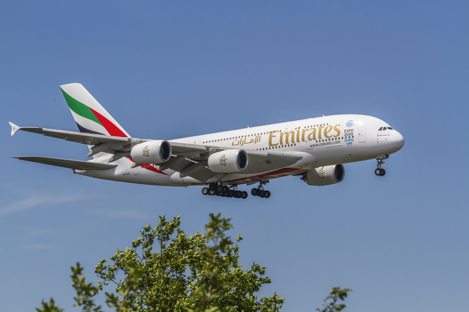 Airbus A380 Erstanflug Düsseldorf