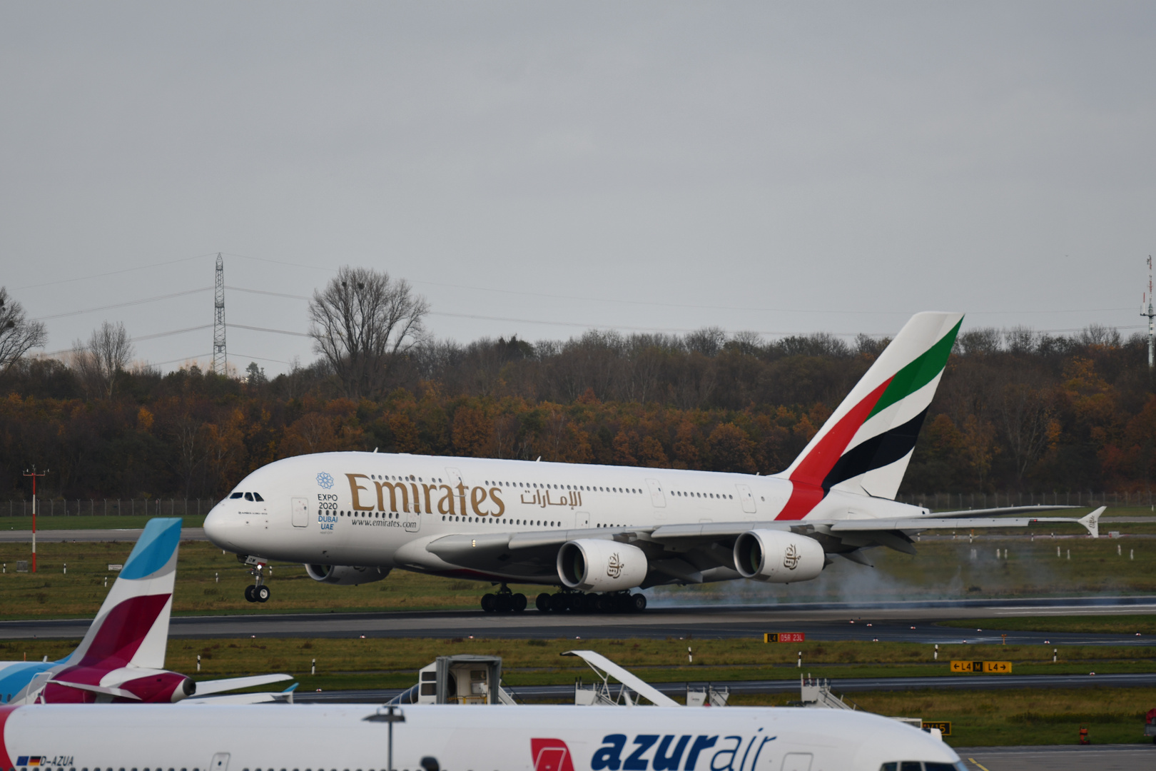 Airbus A380 Flughafen Düsseldorf