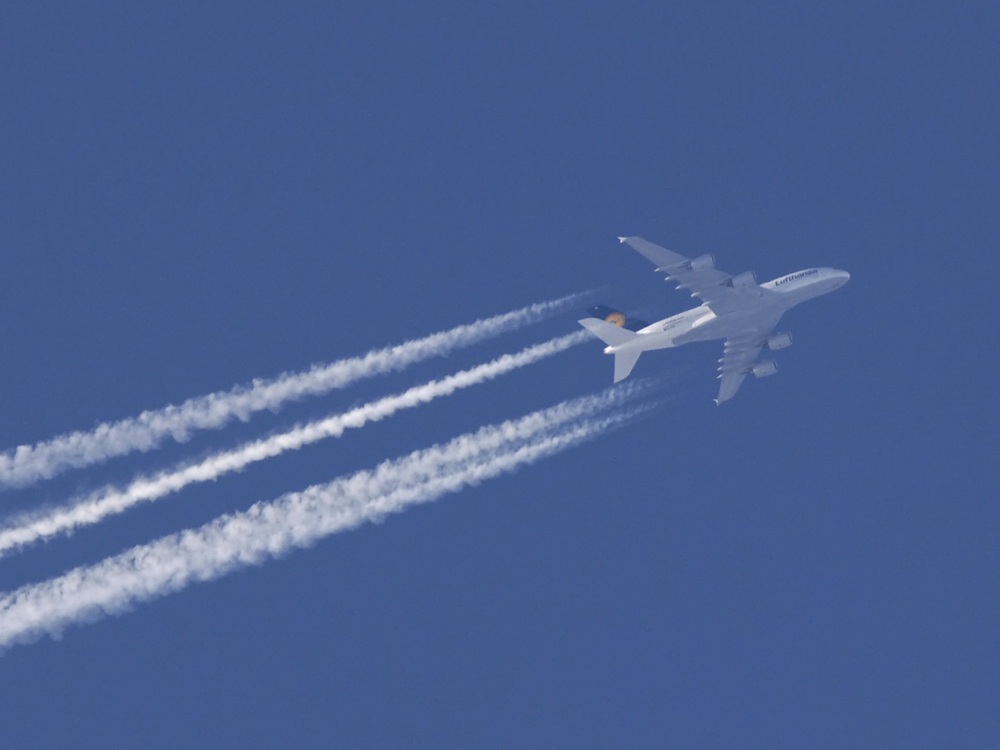 Airbus A380 Frankfurt/ M.  - Tokyo Narita nordwestlich von Berlin