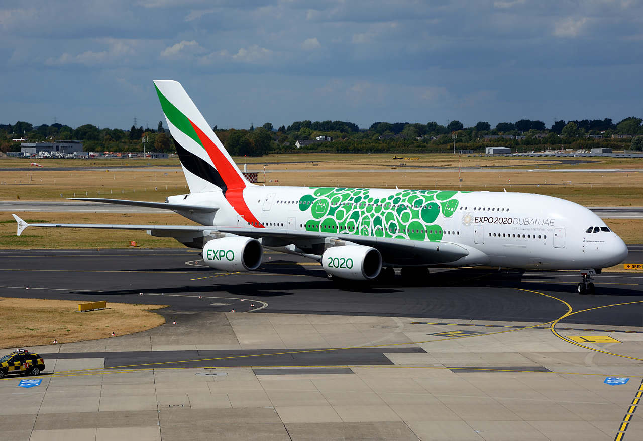 Airbus A380 im Sonderlack