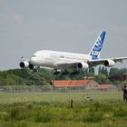 Airbus A380 kurz vor der Landung in Bremen!