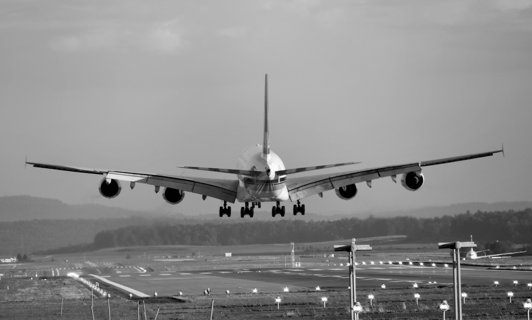 Airbus A380 - Landung; Zürich Kloten