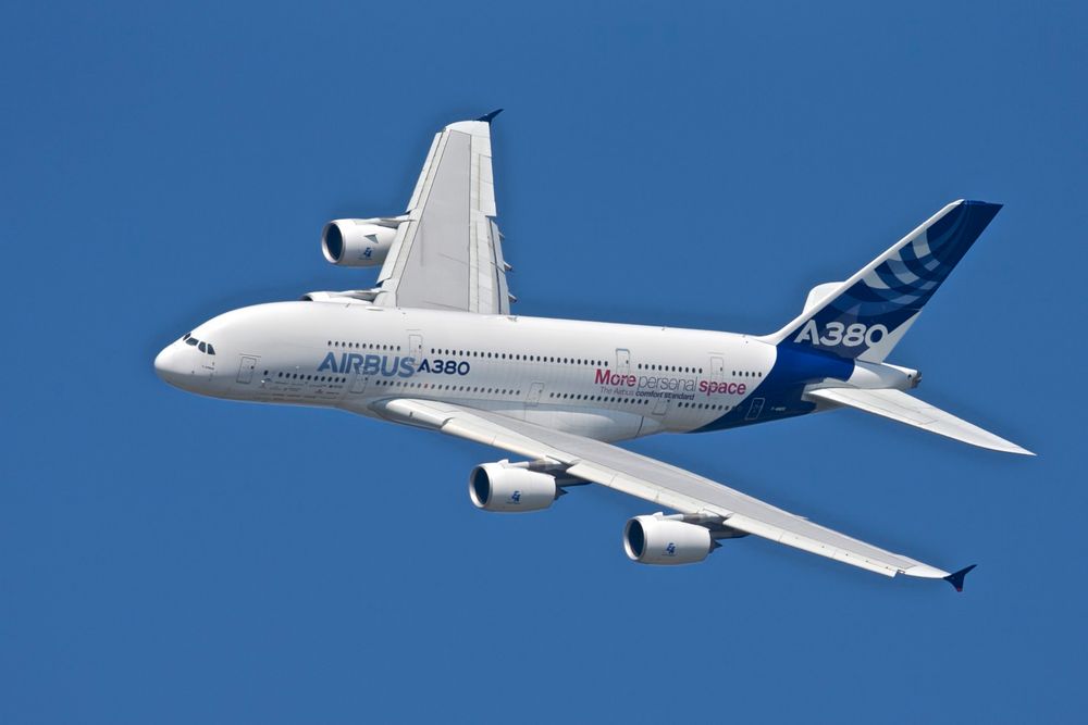 Airbus A380 Payerne 2014.