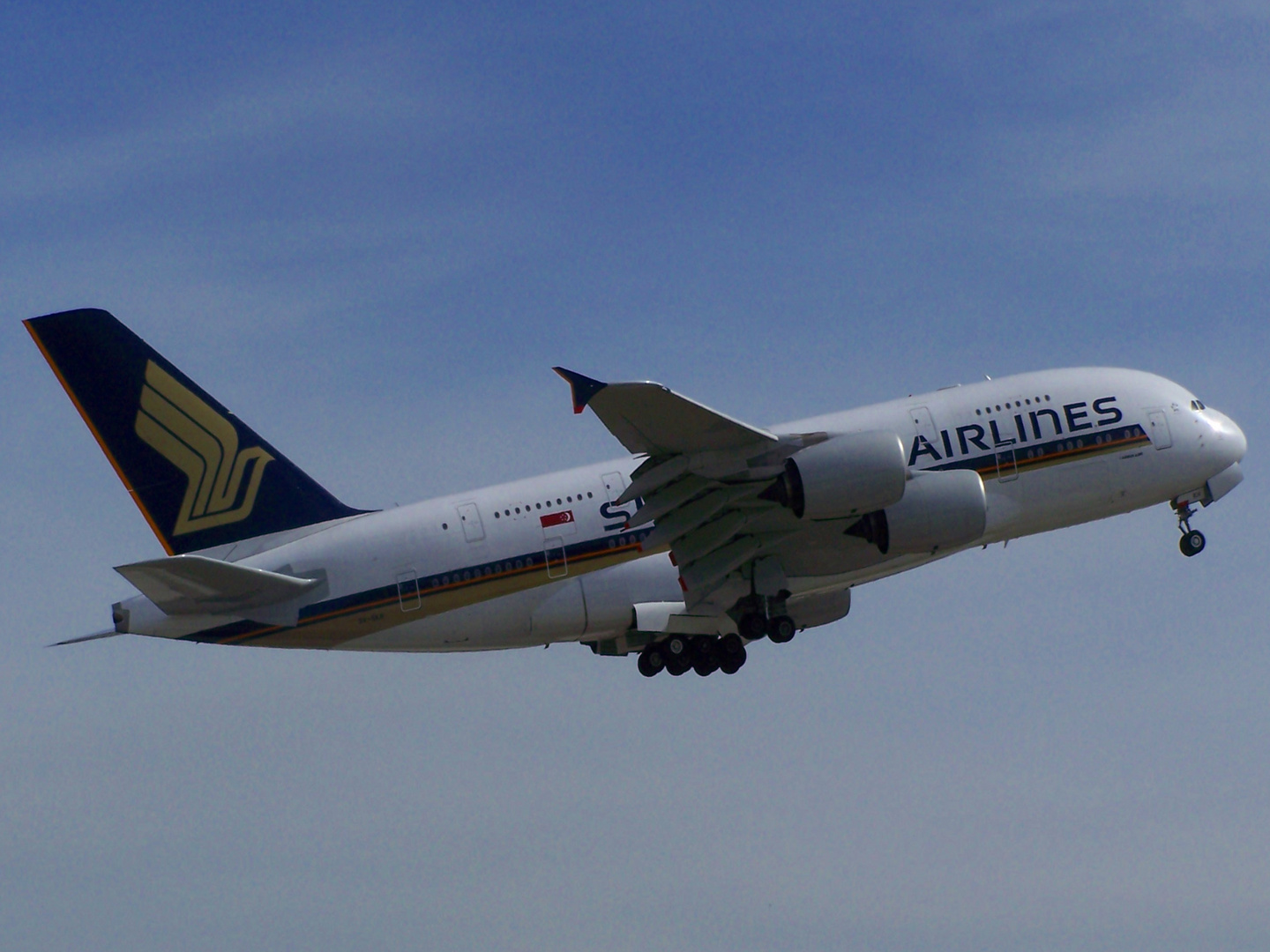 Airbus A380 Start in Zürich-Kloten ZRH