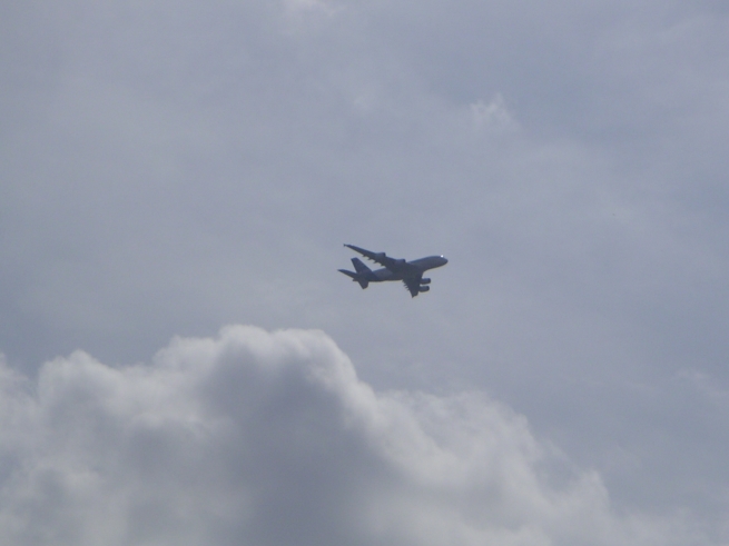 Airbus A380 über Delmenhorst