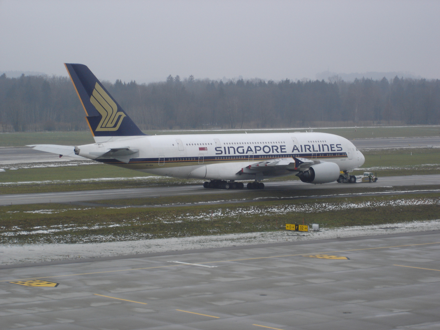 Airbus A380 von Zürich nach Singapore