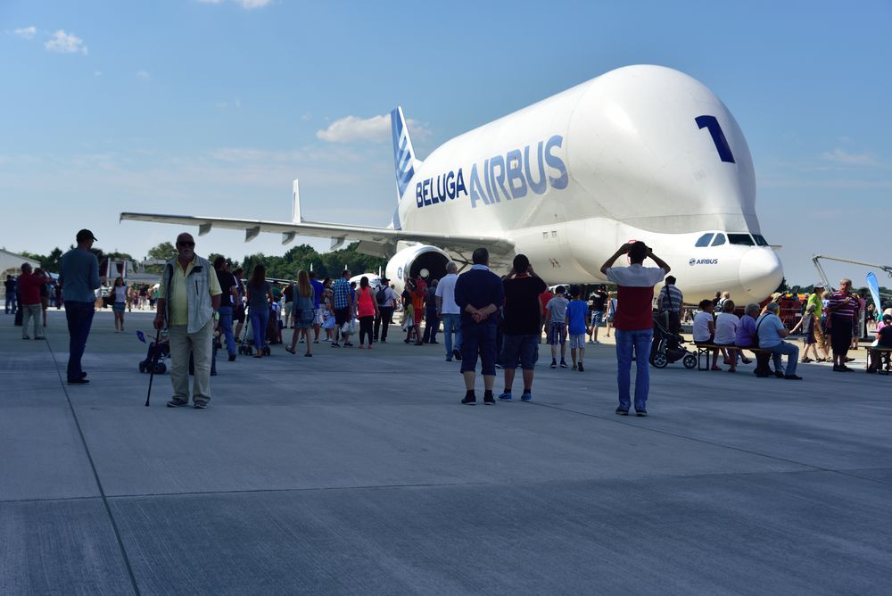 Airbus Beluga auf den airport days Hamburg