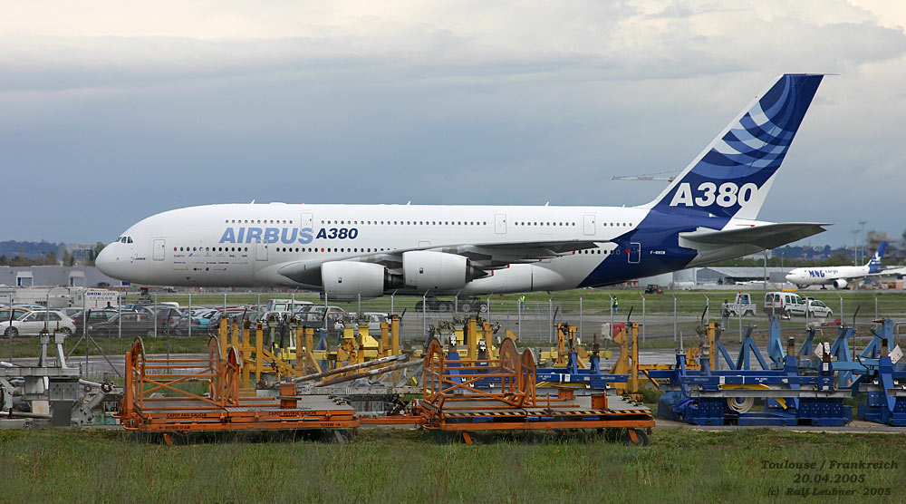 Airbus-Prototyp A380 in Toulouse / Frankreich #01