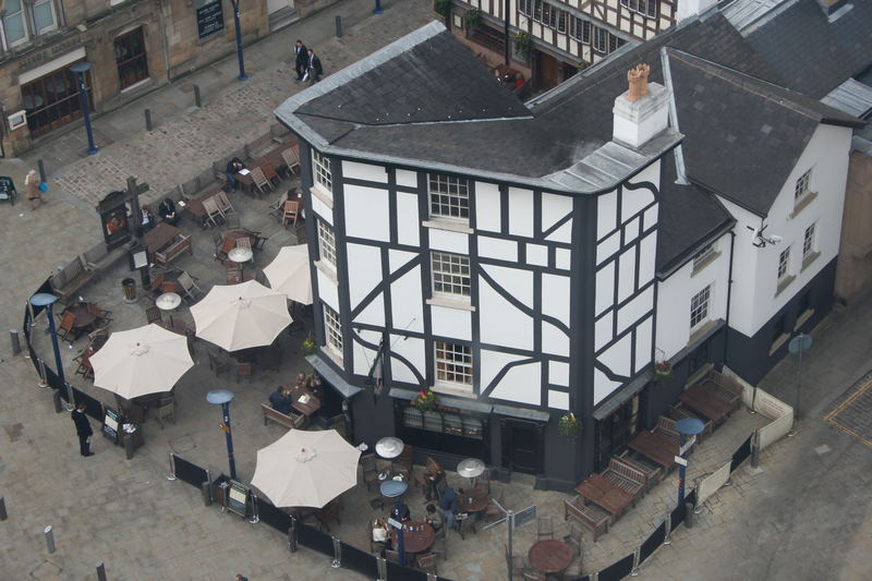aireal view of sinclares oster bar in manchester