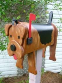 Airedale mailbox