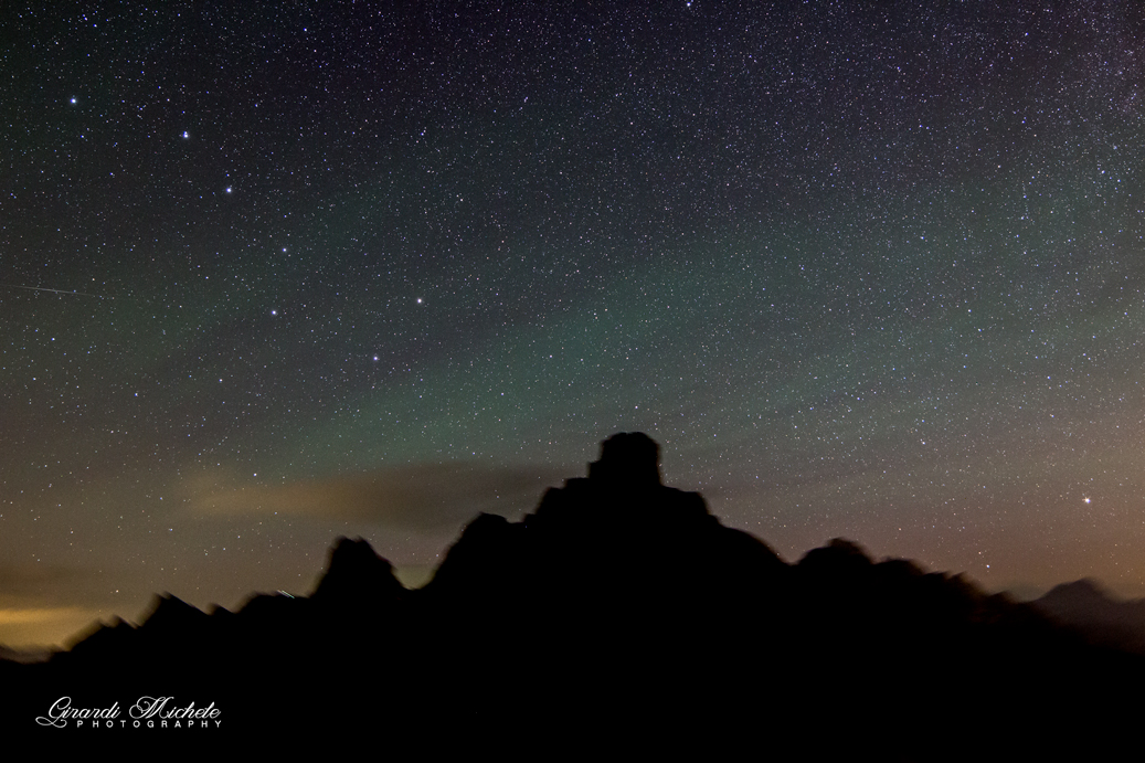 Airglow Passo Giau Dolomiti