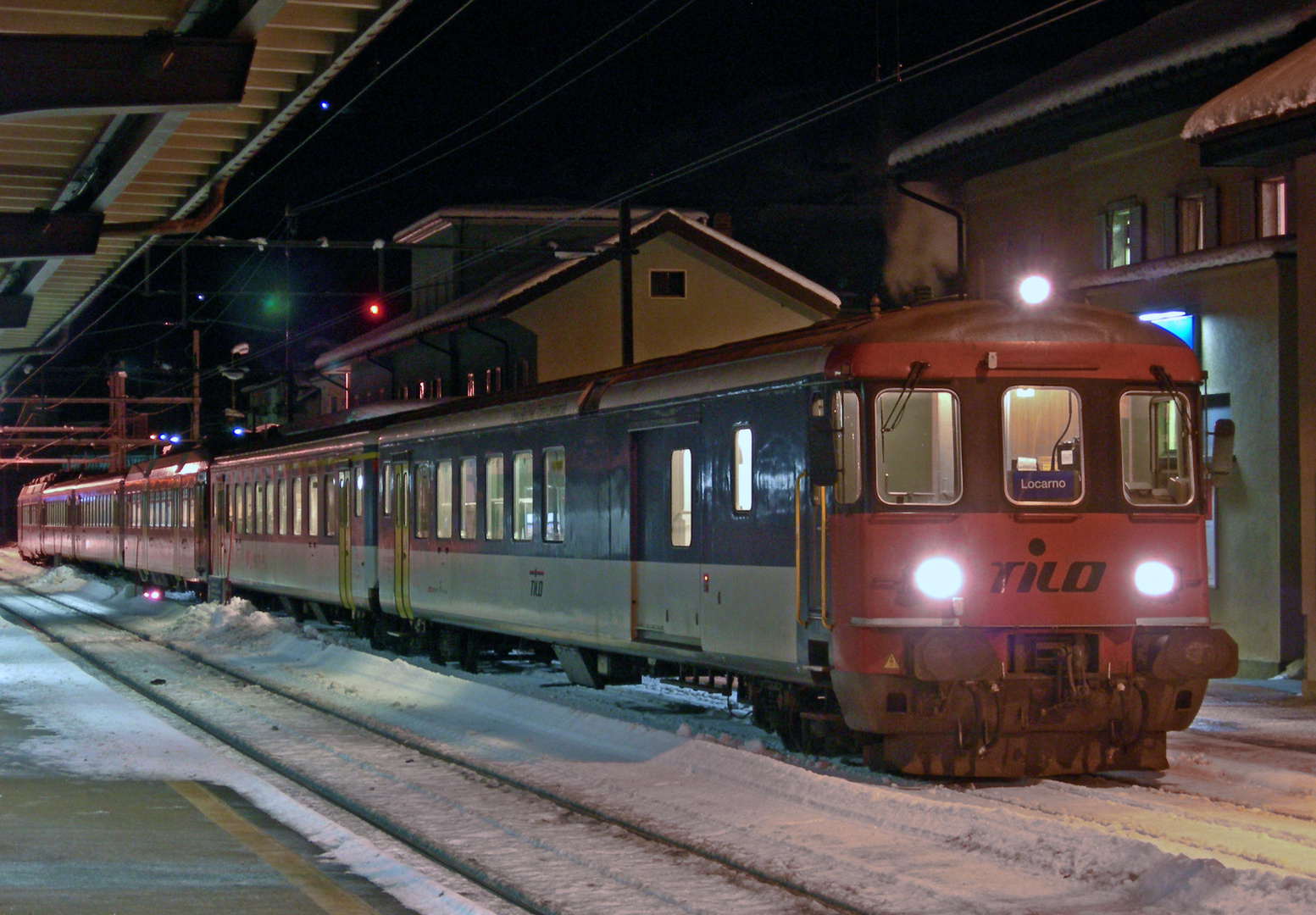 Airolo Re 4/4 Pendelzug 2006 01.30.