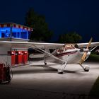 Airplane I - Stinson Voyager - lightpainting