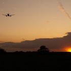 Airplane Sunset