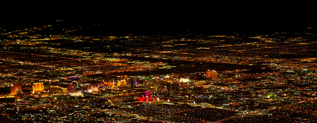 Airplane window view