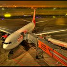 Airport Düsseldorf bei Nacht