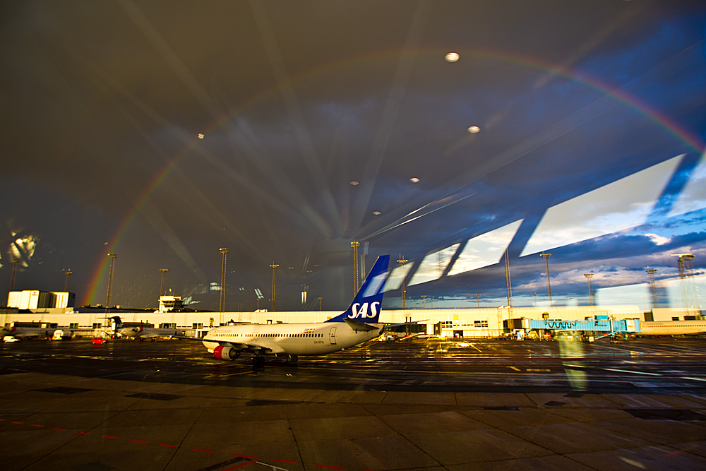 Airport im Regen