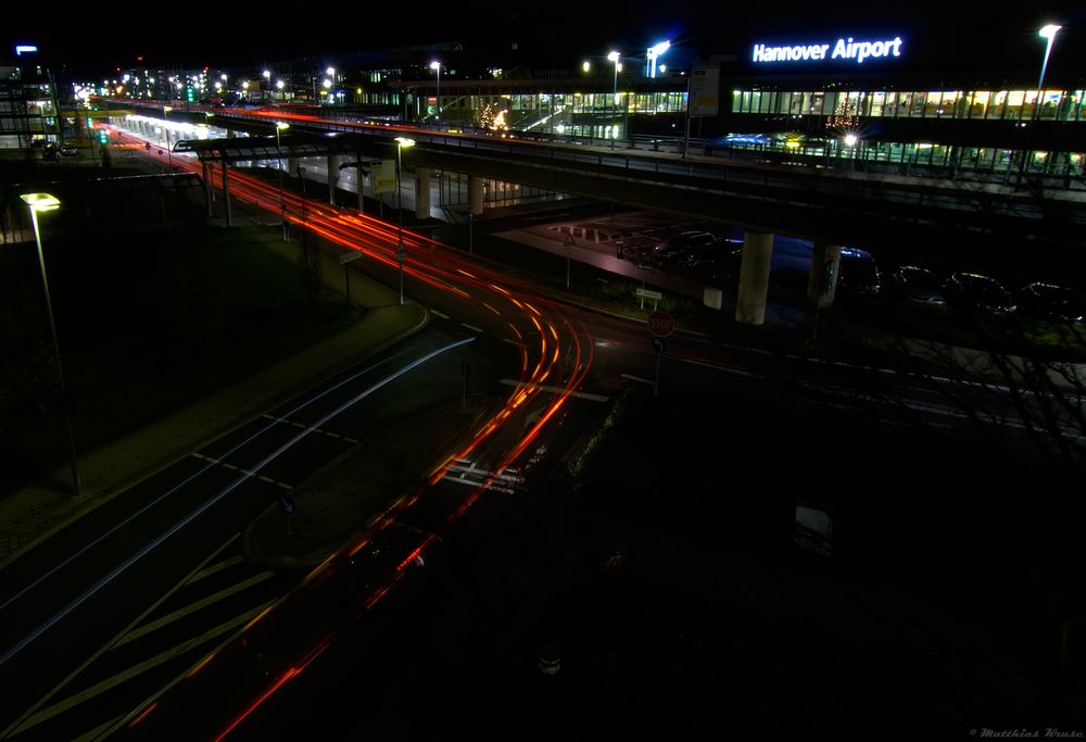 Airport Lichtspuren