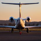 Airport Saarbrücken - Abflug zur Blauen Stunde 