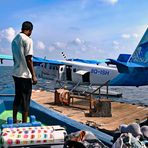 Airtaxi Ankunft auf den Malediven